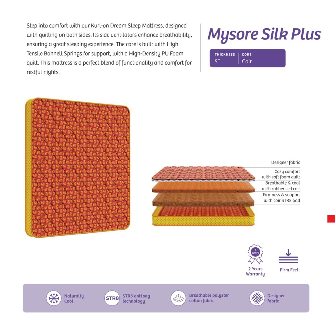 Kurlon - Mysore Silk Plus 5